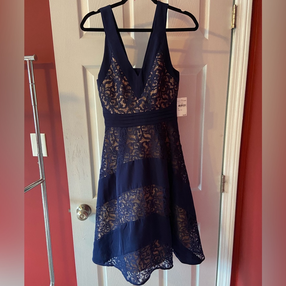 NWT Harlyn blue lace dress size M